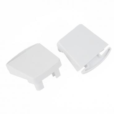 Frigidaire UL1647ECW1 Door Handle End Cap Set (White) - Genuine OEM