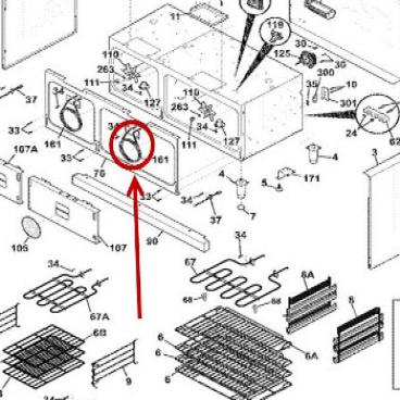 Frigidaire Part# 5304452857 Convection Element (OEM)