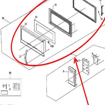 Frigidaire Part# 5304481496 Door Assembly (OEM)