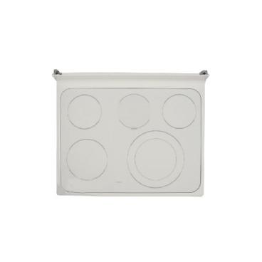 GE JBP72TK1WW Glass Cooktop Assembly (White) - Genuine OEM