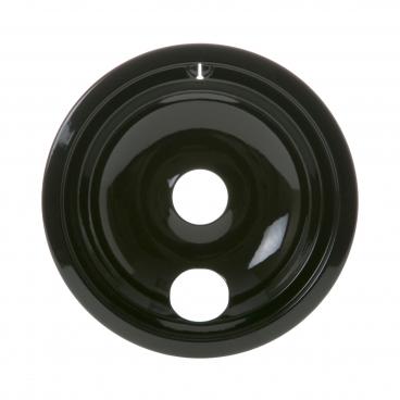 GE JCBP26WJ3WW Burner Drip Bowl (8 in, Black) - Genuine OEM