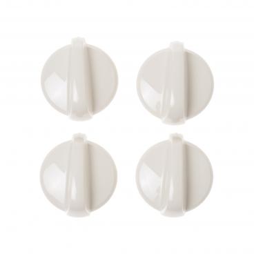 GE JGBP99CEH1CC Burner Control Knob (4 Pack, Bisque) - Genuine OEM