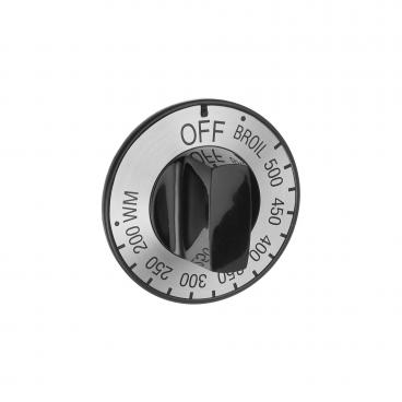 Hotpoint RA520W2 Temperature Control Knob (Black/Chrome) - Genuine OEM