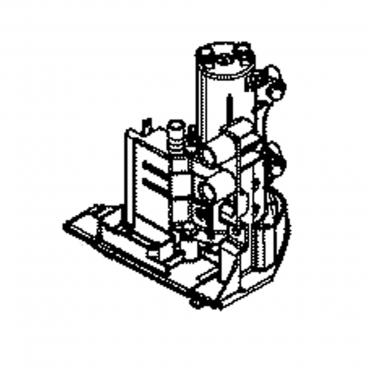 GE Part# WR60X34049 Profile Bracket and Motor - Genuine OEM