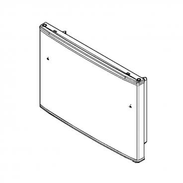 GE Part# WR78X12085 Freezer Door Assembly (Black) - Genuine OEM