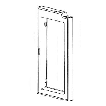 GE Part# WR78X31896 Stainless Frame Door in Door - Genuine OEM