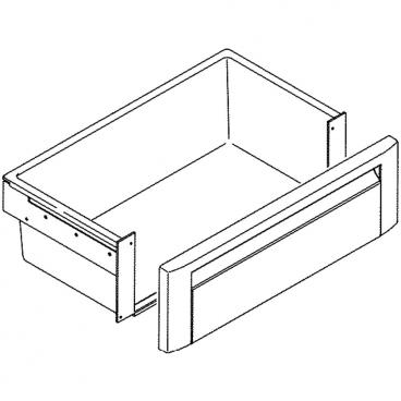 GE Part# WR32X25593 Snack Pan Assembly (OEM) 36