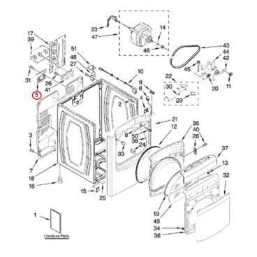 Whirlpool Part# W10110241 Cover (OEM)