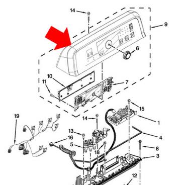 Whirlpool Part# W10550337 Console (OEM)