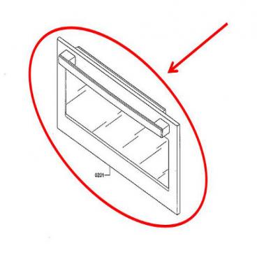 Bosch HMB50152UC/02 Door - Genuine OEM