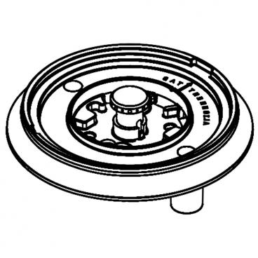 Electrolux EW36GC55PB1 Dual Burner Base Assembly - Genuine OEM