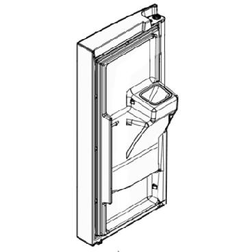 Frigidaire FGHB2867TD0 Fridge Door Assembly - Black Stainless Left - Genuine OEM