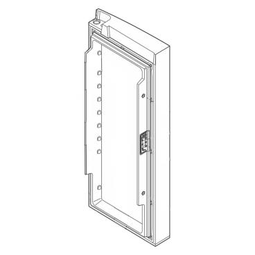 Frigidaire FGHB2867TD0 Fridge Door Assembly - Black Stainless Right - Genuine OEM