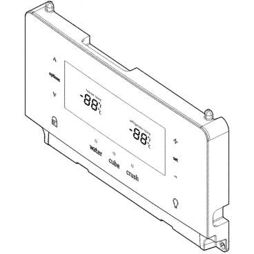 Frigidaire FGSS2635TD4 Dispenser User Interface Control (Gray) - Genuine OEM