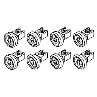 Frigidaire FPID2498SF5A Dishrack Roller Wheel Kit - Genuine OEM