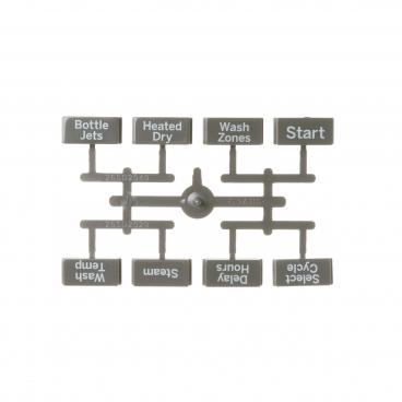 GE DDT595SFL3DS Button Assembly - Genuine OEM