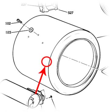 GE GTDS580ED1WW Drum - Genuine OEM