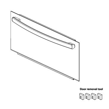 GE JT3800DH2BB Door Assembly - Genuine OEM