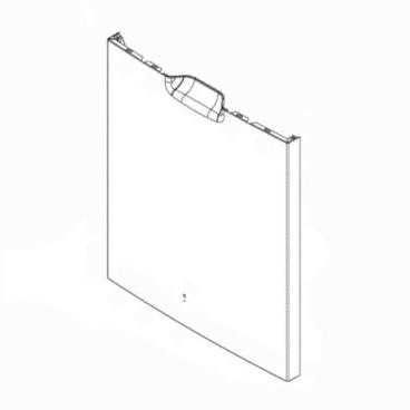 GE PDF820SGJ4BB Outer Door Service (Black) - Genuine OEM