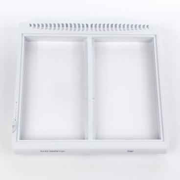 Kenmore 253.74152401 Shelf/Crisper Drawer Frame-Cover (white, no glass) - Genuine OEM