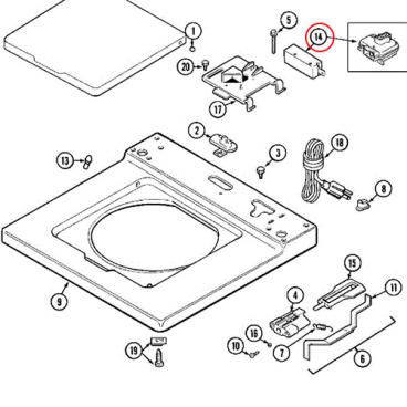 Maytag MAV7757AWQ Lid Switch - Genuine OEM