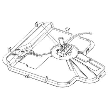 Samsung DW80M9550US/AA-00 Base Cover - Genuine OEM