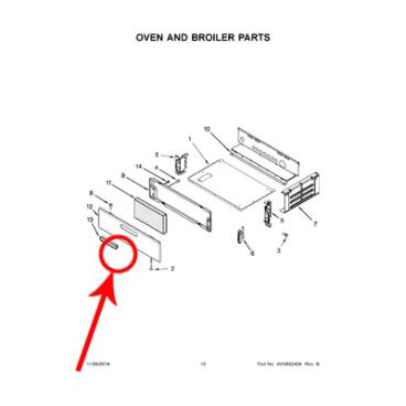 Amana AGR4230BAW0 Door Hinge - Genuine OEM