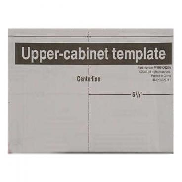 Amana AMV6502REB1 Upper Cabinet Template Instruction Sheet - Genuine OEM