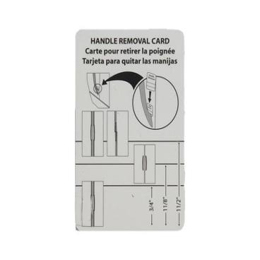 Amana ASD2620HRZ Handle Remover Card Genuine OEM