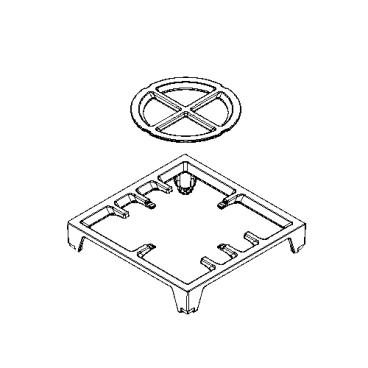 KitchenAid KFDC500JIB00 Burner Grate  - Genuine OEM