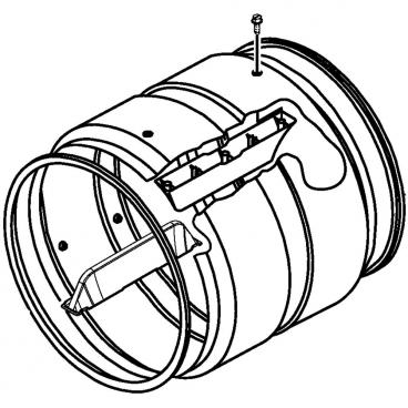 Maytag MEDB835DW3 Drum Assembly - Genuine OEM