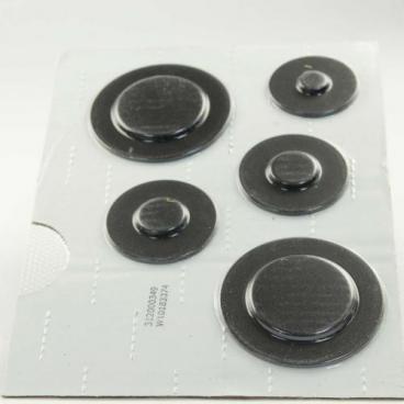 Whirlpool WFG381LVB3 Surface Burner Cap Kit - Black - Genuine OEM