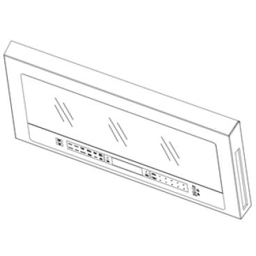 Whirlpool WMH78019HZ3 Microwave Door Assembly - White - Genuine OEM