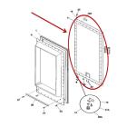 Frigidaire Part# 297264101 Door Panel (OEM) Outside