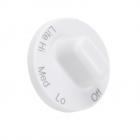 Jenn-Air CG205W Burner Control Knob (White) - Genuine OEM