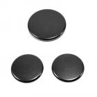 KitchenAid KDSS907XSP01 Burner Cap Set of 3 (Black) - Genuine OEM