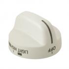 Whirlpool SF315PEGN0 Burner Knob (White) - Genuine OEM