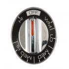 GE JB400GxK1 Burner Control Knob (Chrome/Black) - Genuine OEM