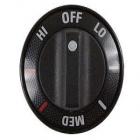 GE JDP36BW6WH Infinite Control Knob (Black) - Genuine OEM