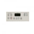 GE JGBP28WEK5WW Oven Controls Button Overlay (White) - Genuine OEM