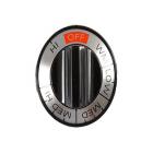 GE JSC27GJ2 Burner Control Knob (Black/Stainless) - Genuine OEM