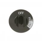 Hotpoint RGA520EW2 Top Burner Control Knob (Black - Genuine OEM