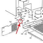 GE Part# WR02X10158 Water Valve Bracket (OEM)