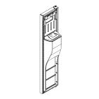 Whirlpool Part# LW10469227 Freezer Door Assembly (Black) - Genuine OEM