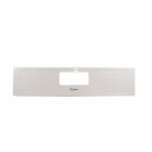 Whirlpool Part# W11234436 Facia Panel (White) - Genuine OEM