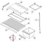 Whirlpool Part# 12001957 Crisper Shelf Support Kit (OEM)