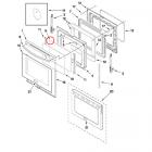 Whirlpool Part# W10350606 Door Glass (OEM)