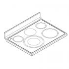 Whirlpool Part# W10487155 Cooktop (OEM)