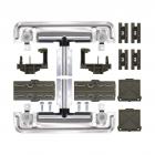 Whirlpool WDT750SAHZ0 Dishwasher Rack Adjuster Kit (White Wheels) - Genuine OEM