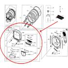 Samsung Part# DC97-16956A Drum Assembly (OEM) Top